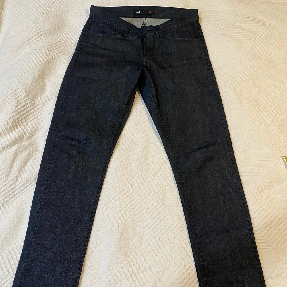 3x1 Dark Indigo Selvedge Denim Slim/Straight